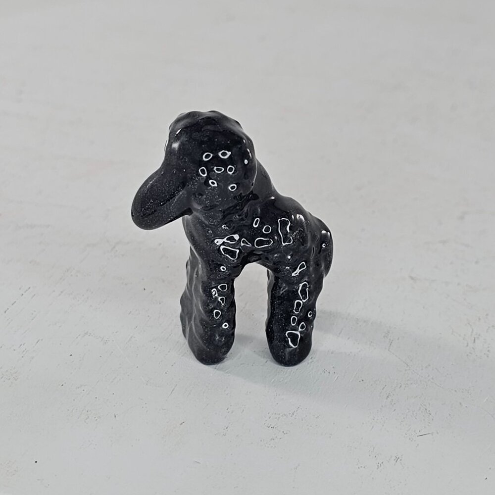Hagen Renaker Early Black Lamb Baby Sheep Ears Down Miniature Figurine - Picture 3 of 8